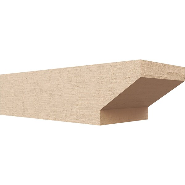 Ekena Millwork 6in. W x 4in. H x 16in. L Clemmons Woodgrain TimberThane Rafter Tail, Primed Tan RFTUR06X04X16CLERCPR - main